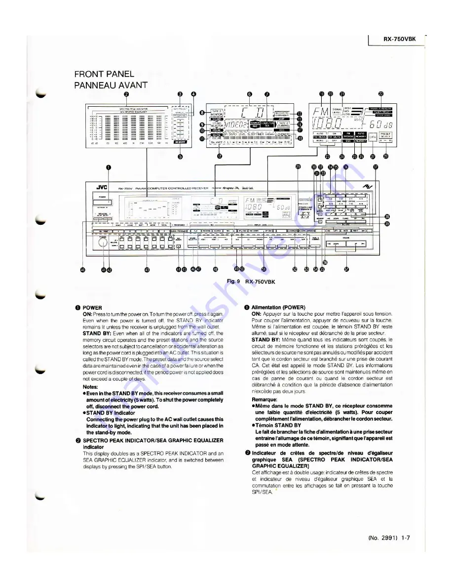 JVC RX-750VBK Service Manual Download Page 7