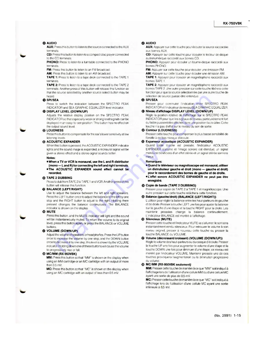 JVC RX-750VBK Service Manual Download Page 15