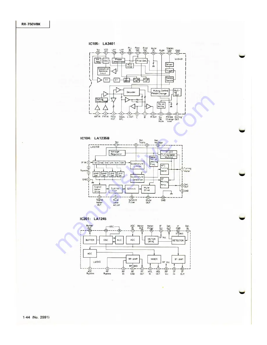 JVC RX-750VBK Service Manual Download Page 44