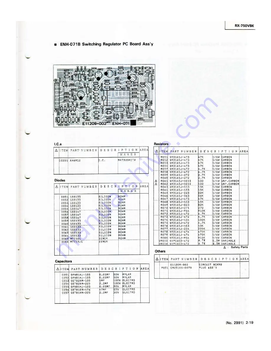 JVC RX-750VBK Service Manual Download Page 66