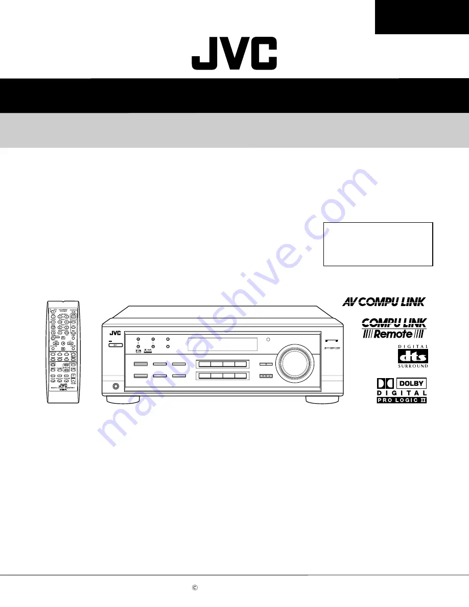 JVC RX-7520VBK Service Manual Download Page 1