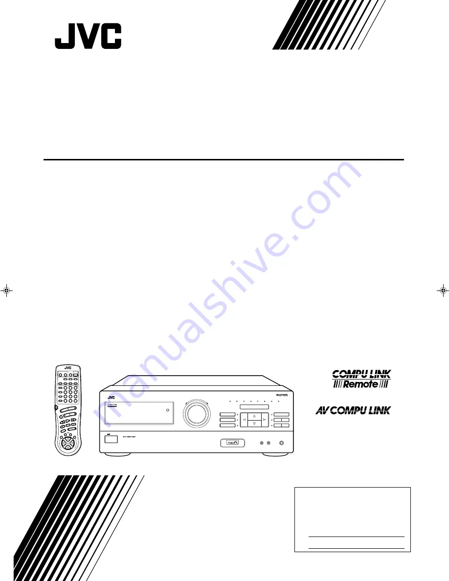 JVC RX-772VBK Instructions Manual Download Page 1