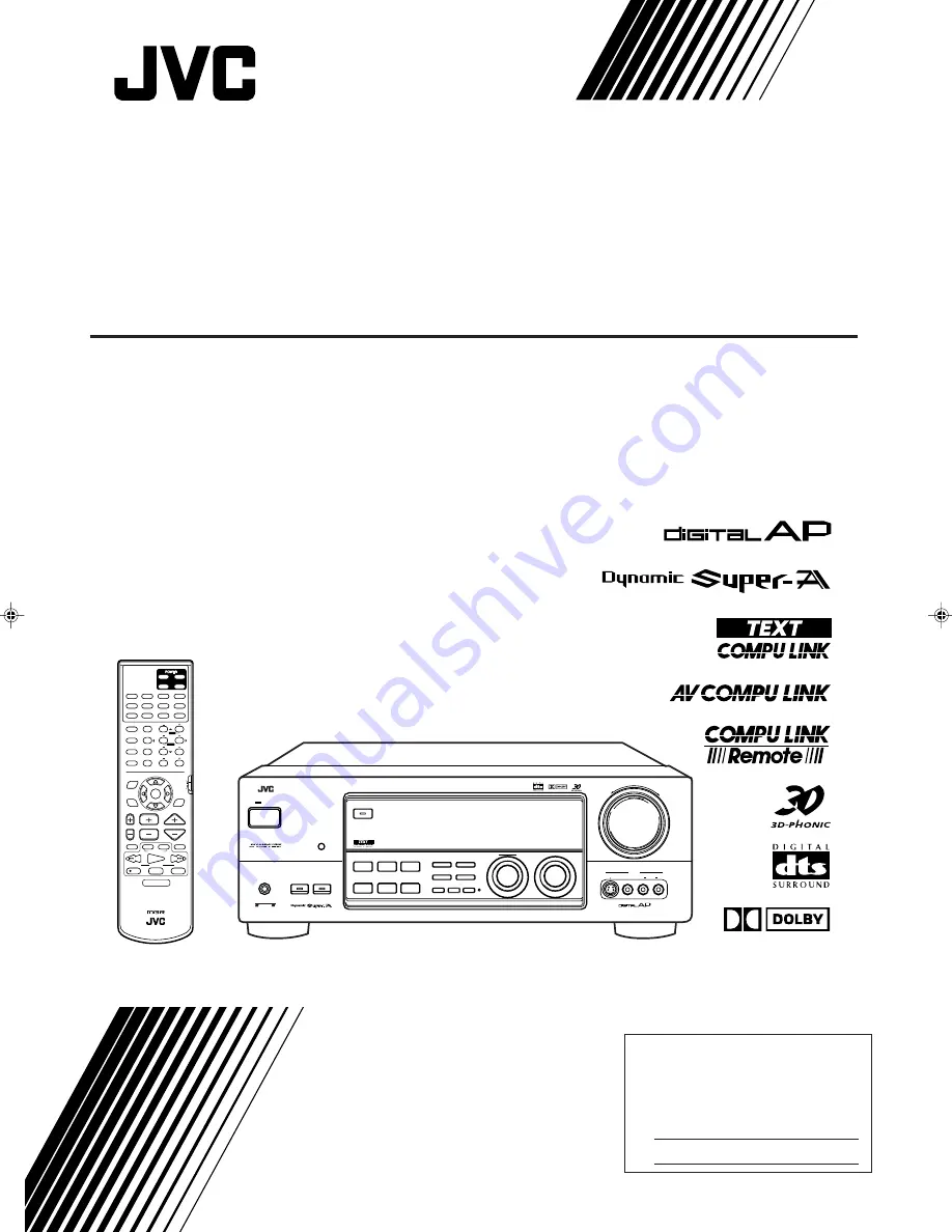 JVC RX-8000VBK Instructions Manual Download Page 1