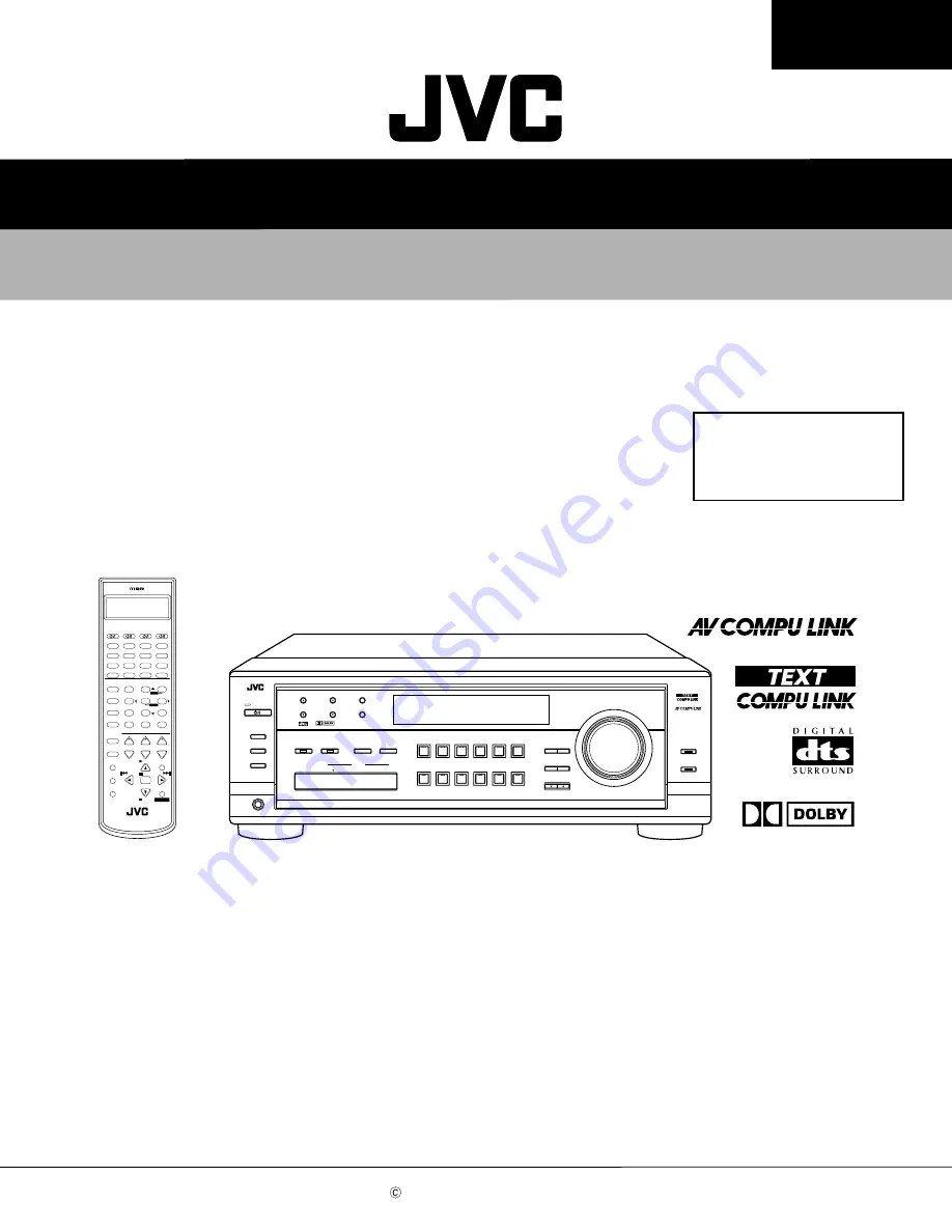 JVC RX-8012PSL Service Manual Download Page 1