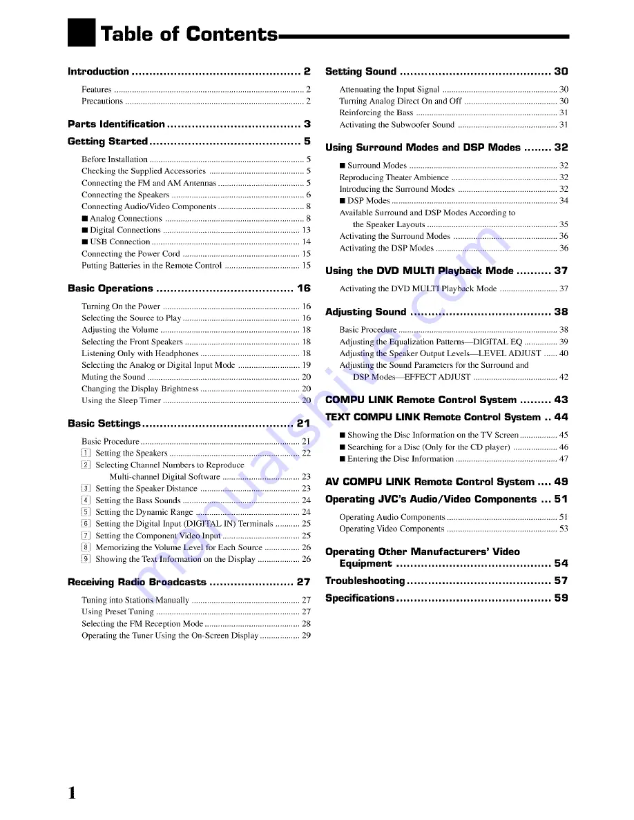 JVC RX-8020VBK Instructions Manual Download Page 4