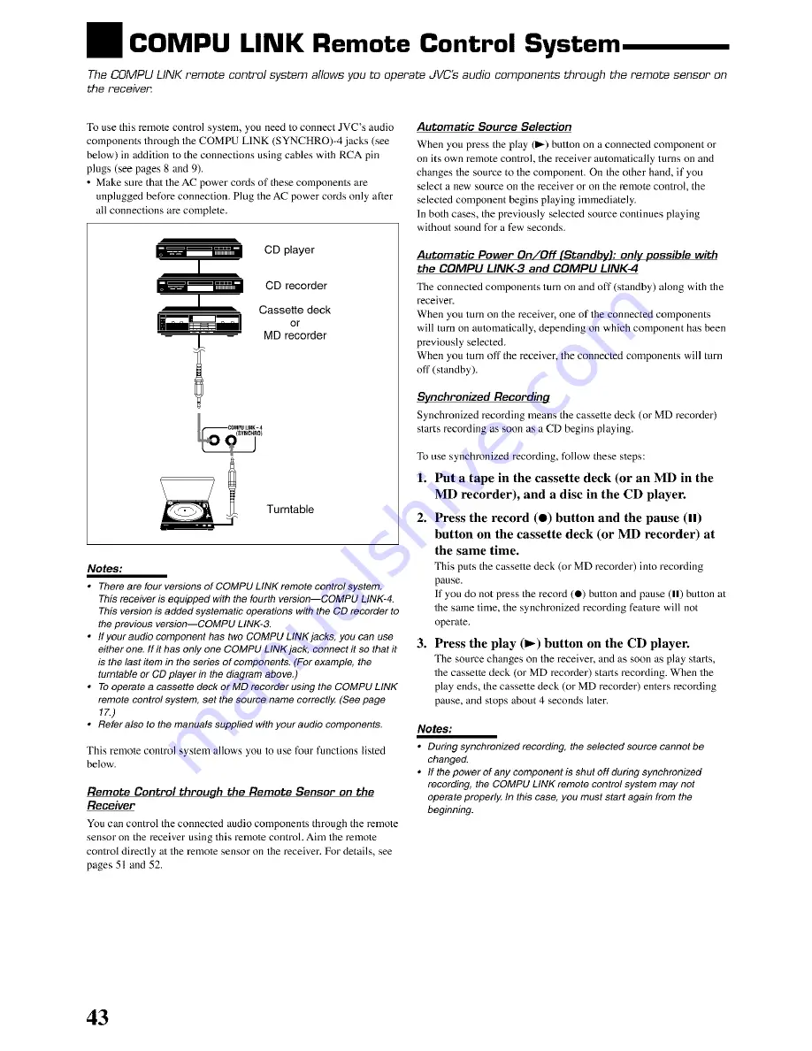 JVC RX-8020VBK Instructions Manual Download Page 46