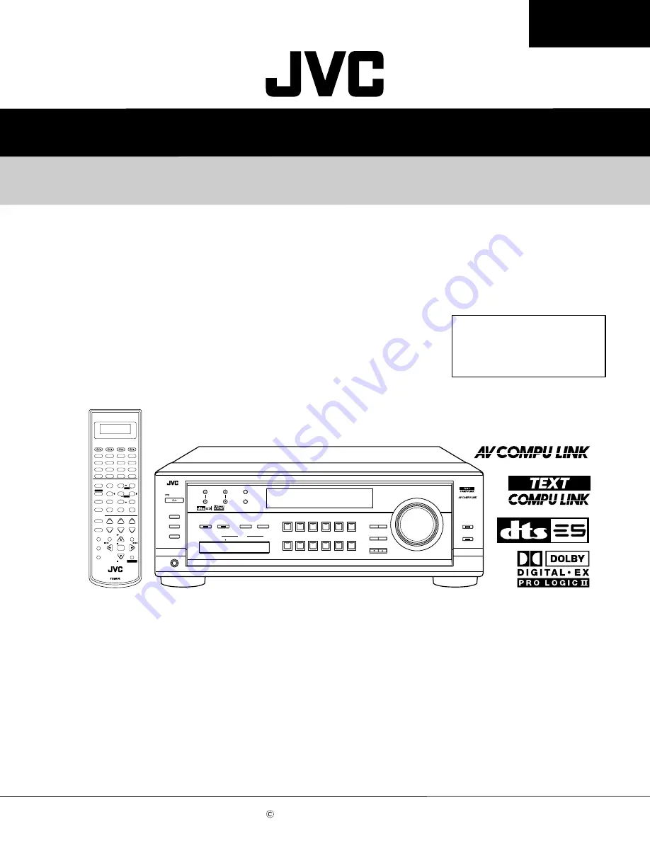 JVC RX-8022PSL Service Manual Download Page 33