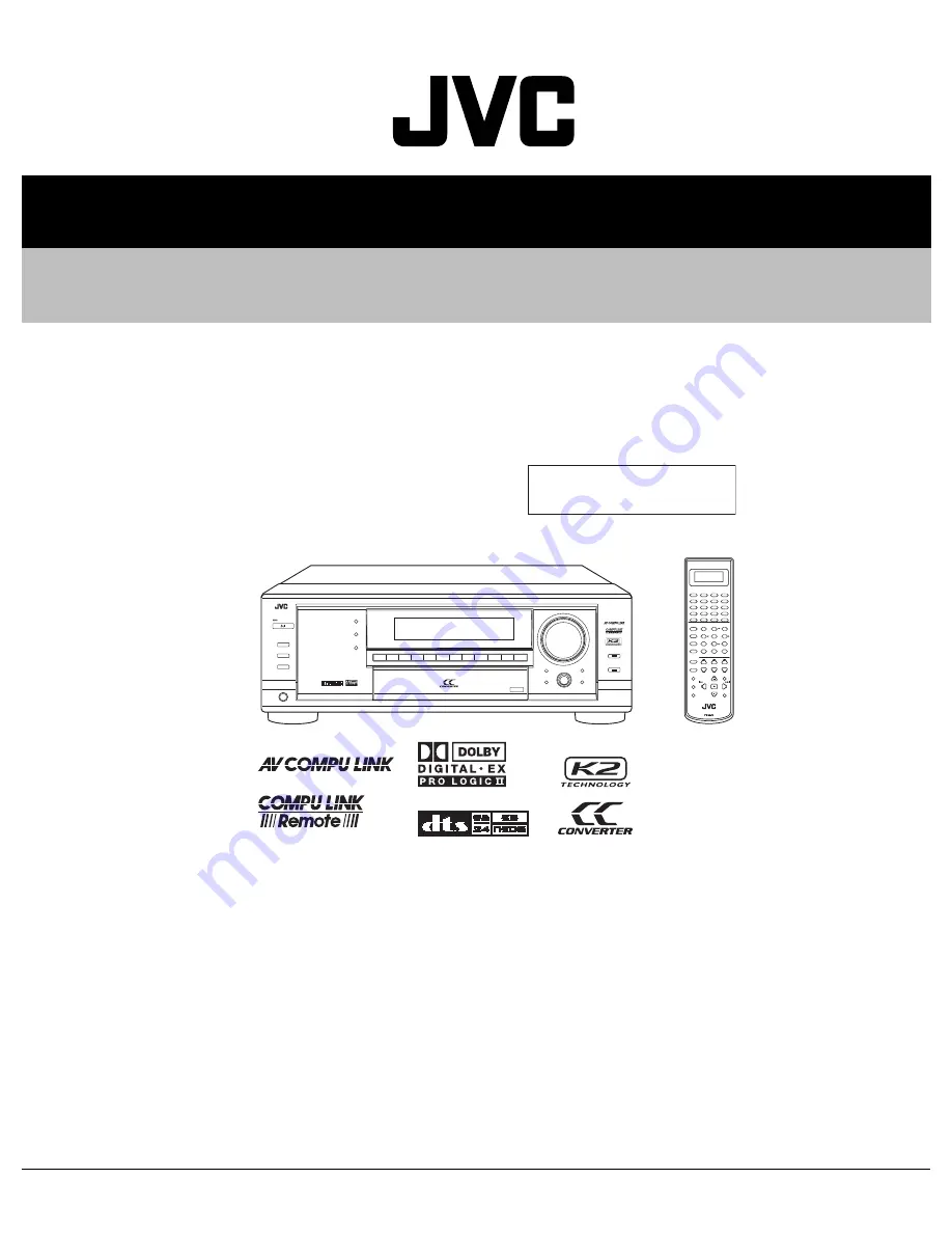 JVC RX-8030VBK Service Manual Download Page 1