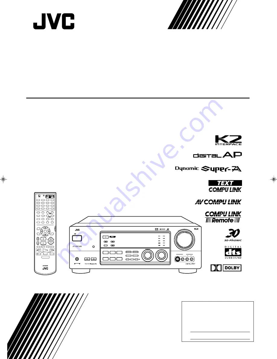 JVC RX-9000VBK Instructions Manual Download Page 1