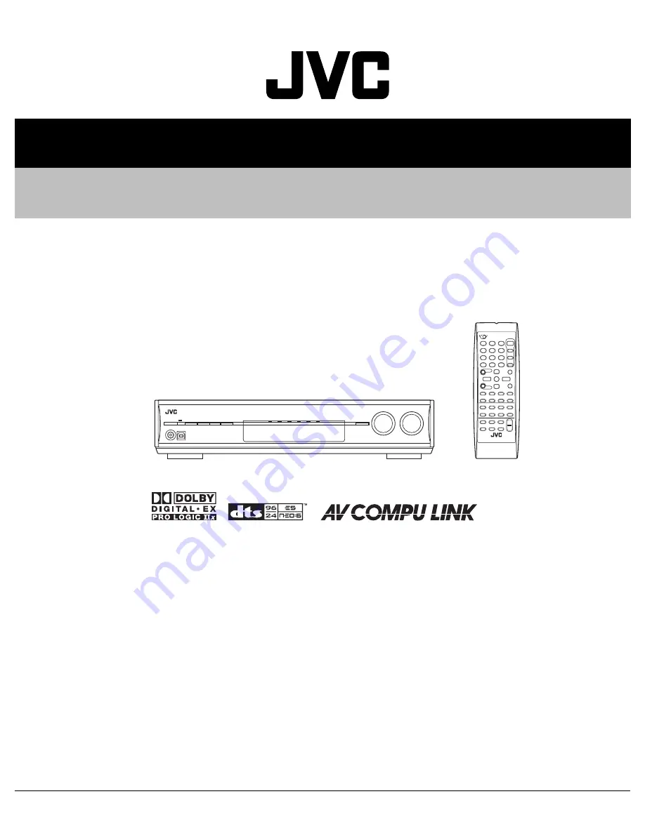 JVC RX-D205SJ Скачать руководство пользователя страница 1