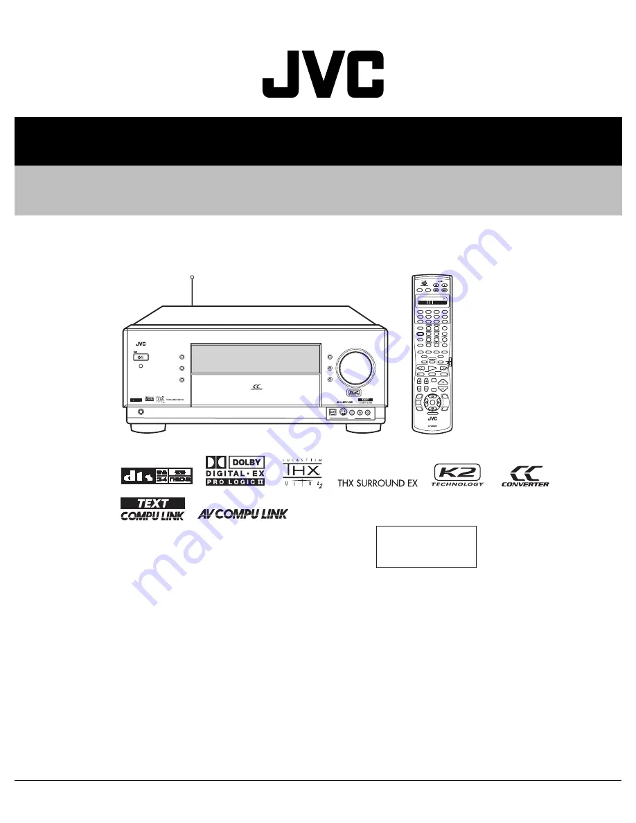 JVC RX-DP20VBK Service Manual Download Page 1