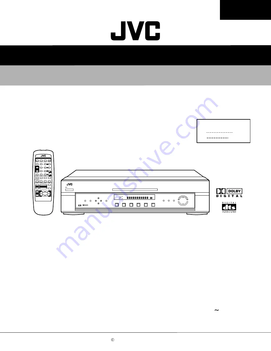 JVC RX-E100SL Service Manual Download Page 1