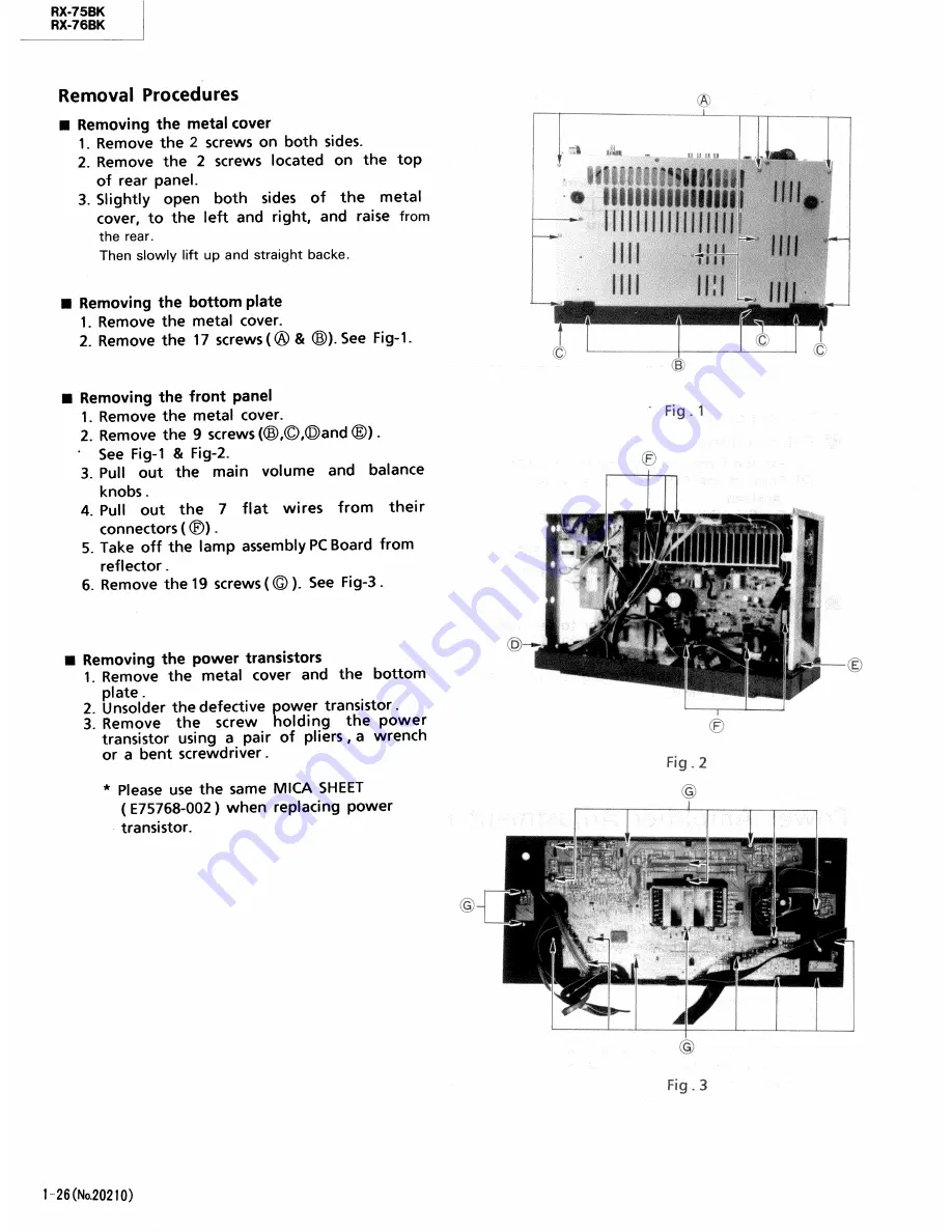 JVC RX-R75BK Service Manual Download Page 26