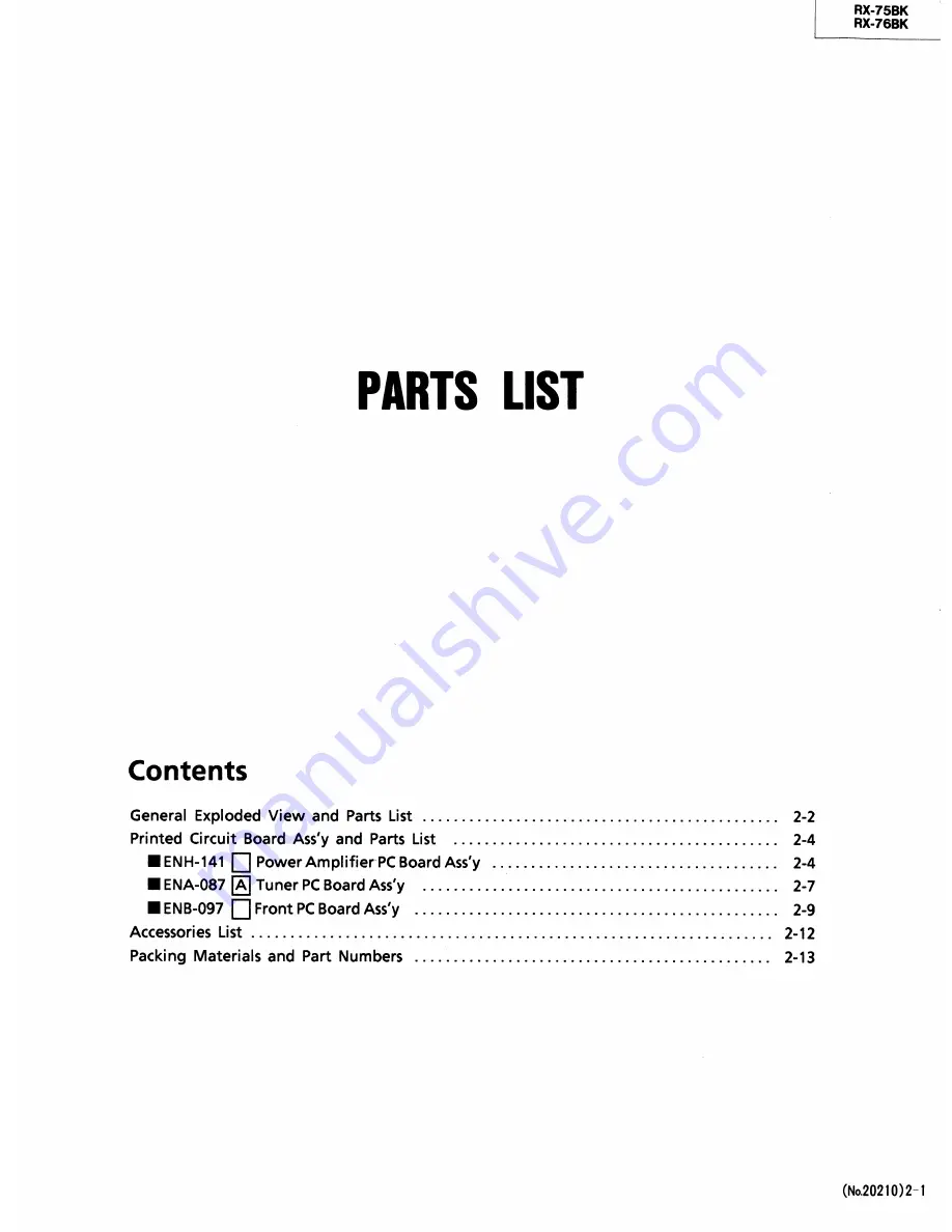 JVC RX-R75BK Service Manual Download Page 48