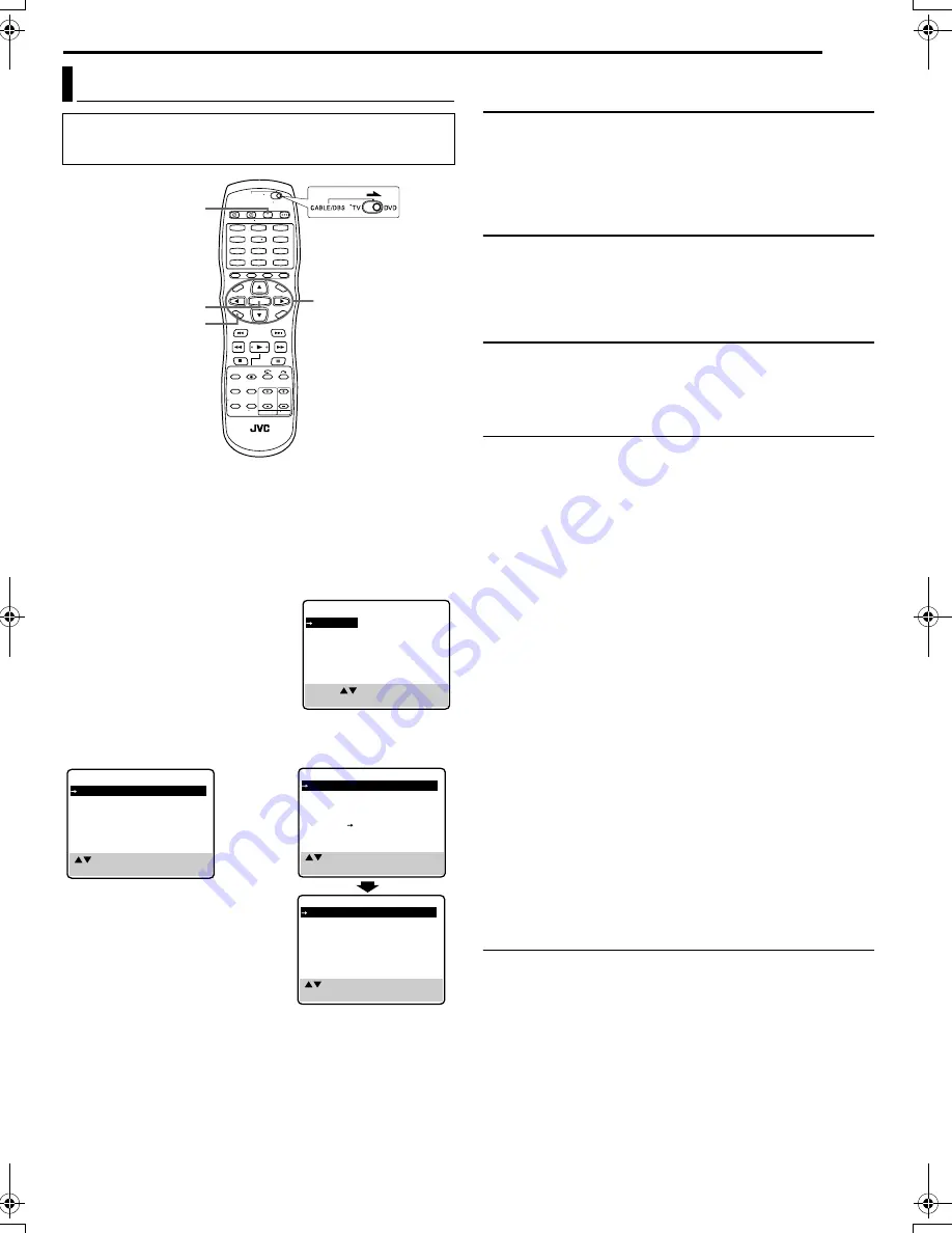 JVC SR-MV50US Instructions Manual Download Page 71