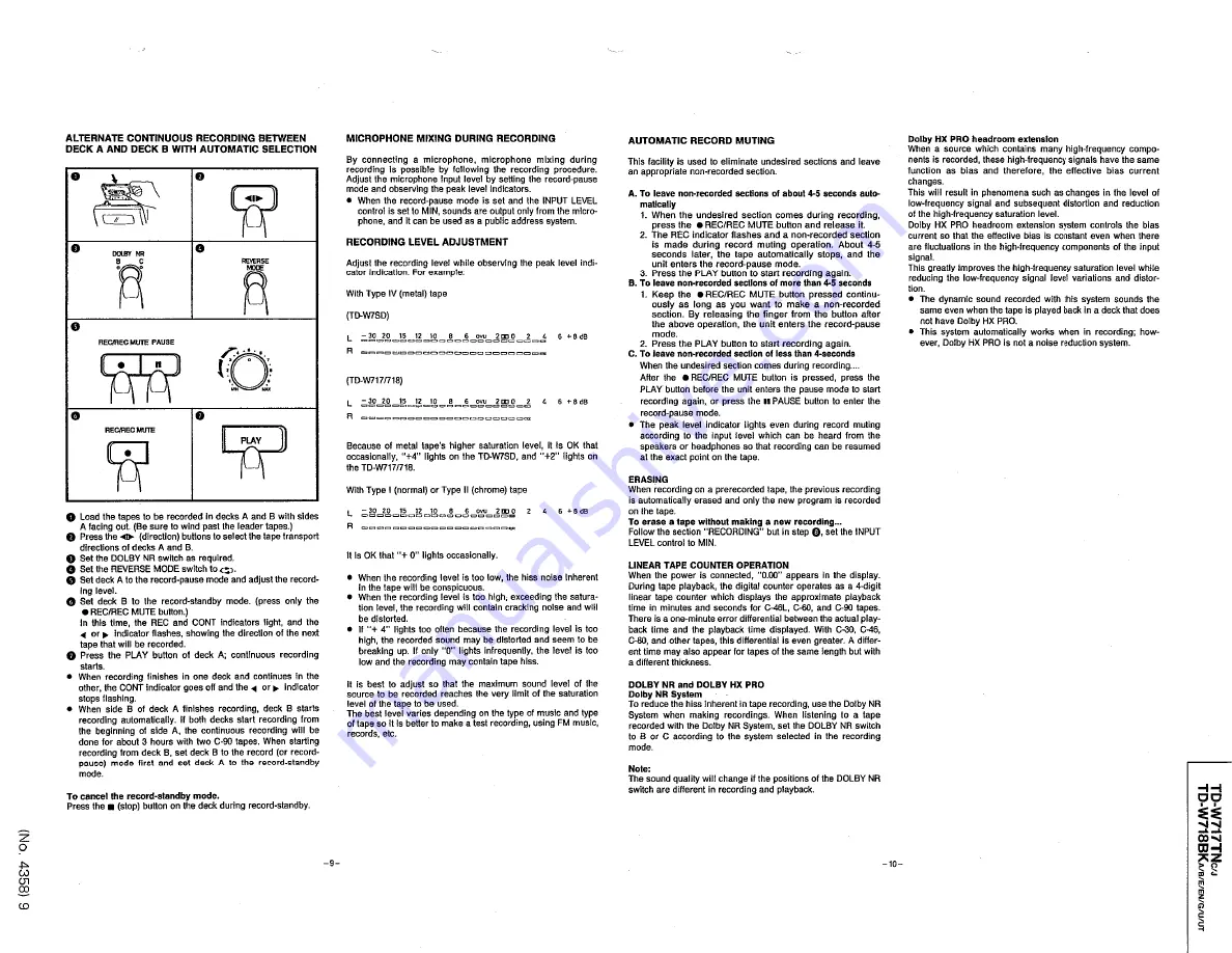 JVC TD-W717TN Service Manual Download Page 9