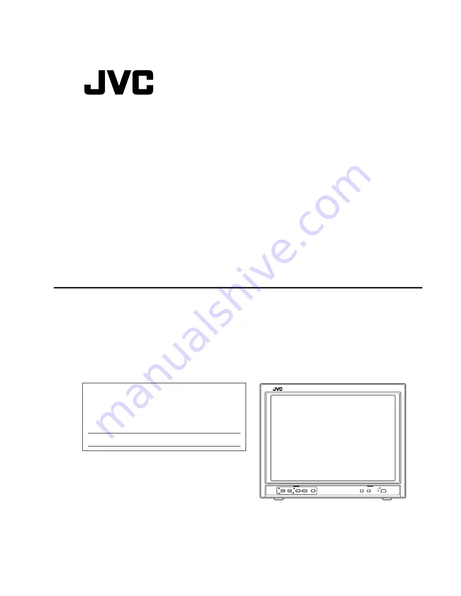 JVC TM-A170 Скачать руководство пользователя страница 1