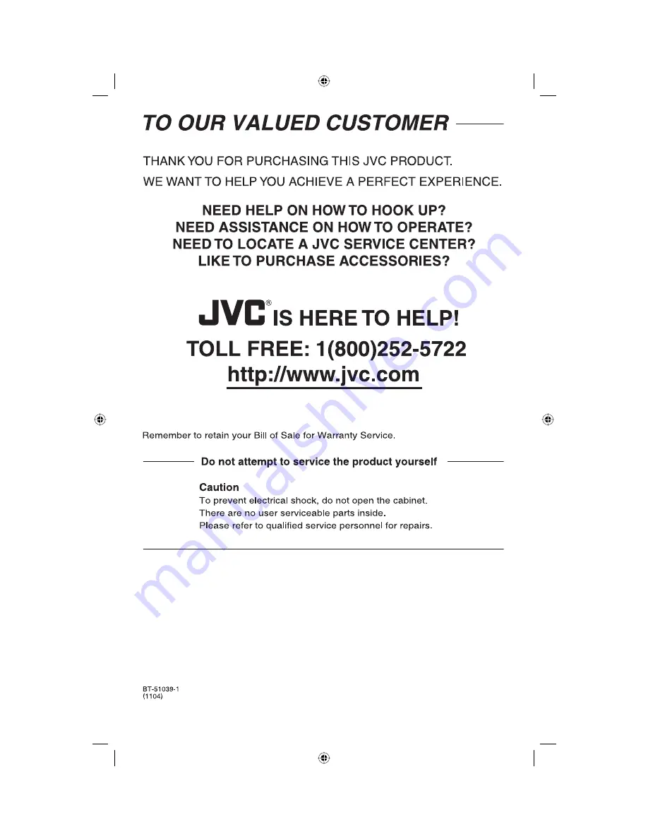 JVC TS-CL110U Instructions Manual Download Page 14