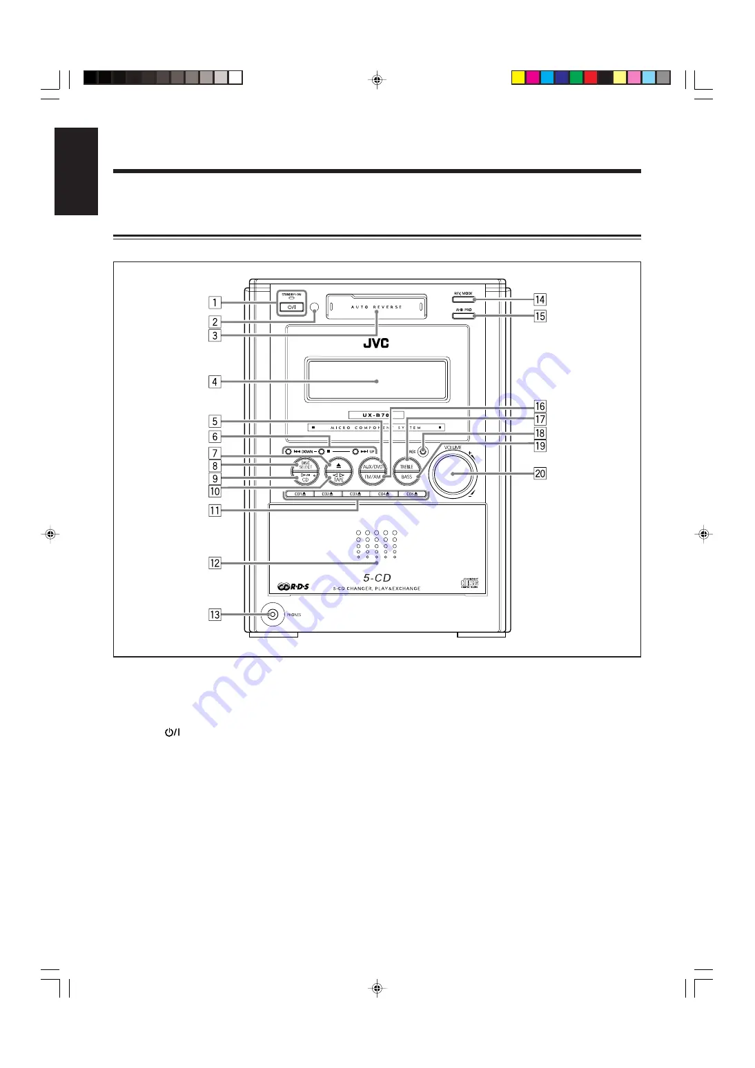 JVC UX-B70 Скачать руководство пользователя страница 8