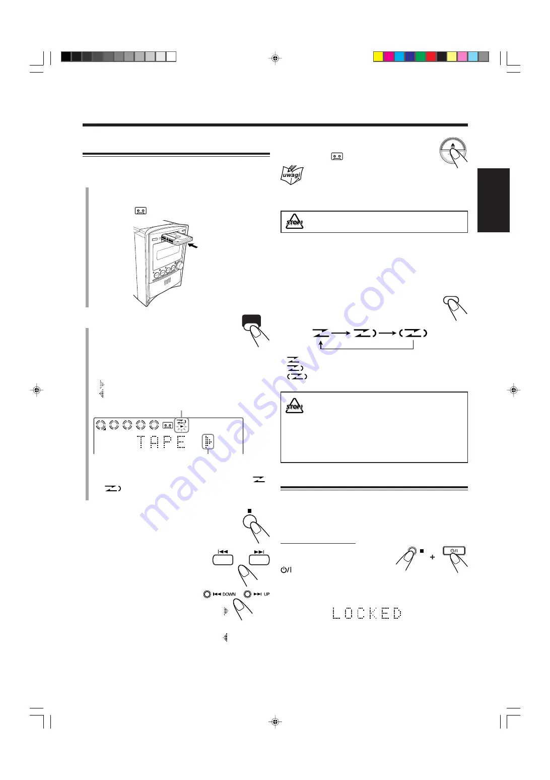 JVC UX-B70 (Czech) Přiručka K Obsluze Download Page 59