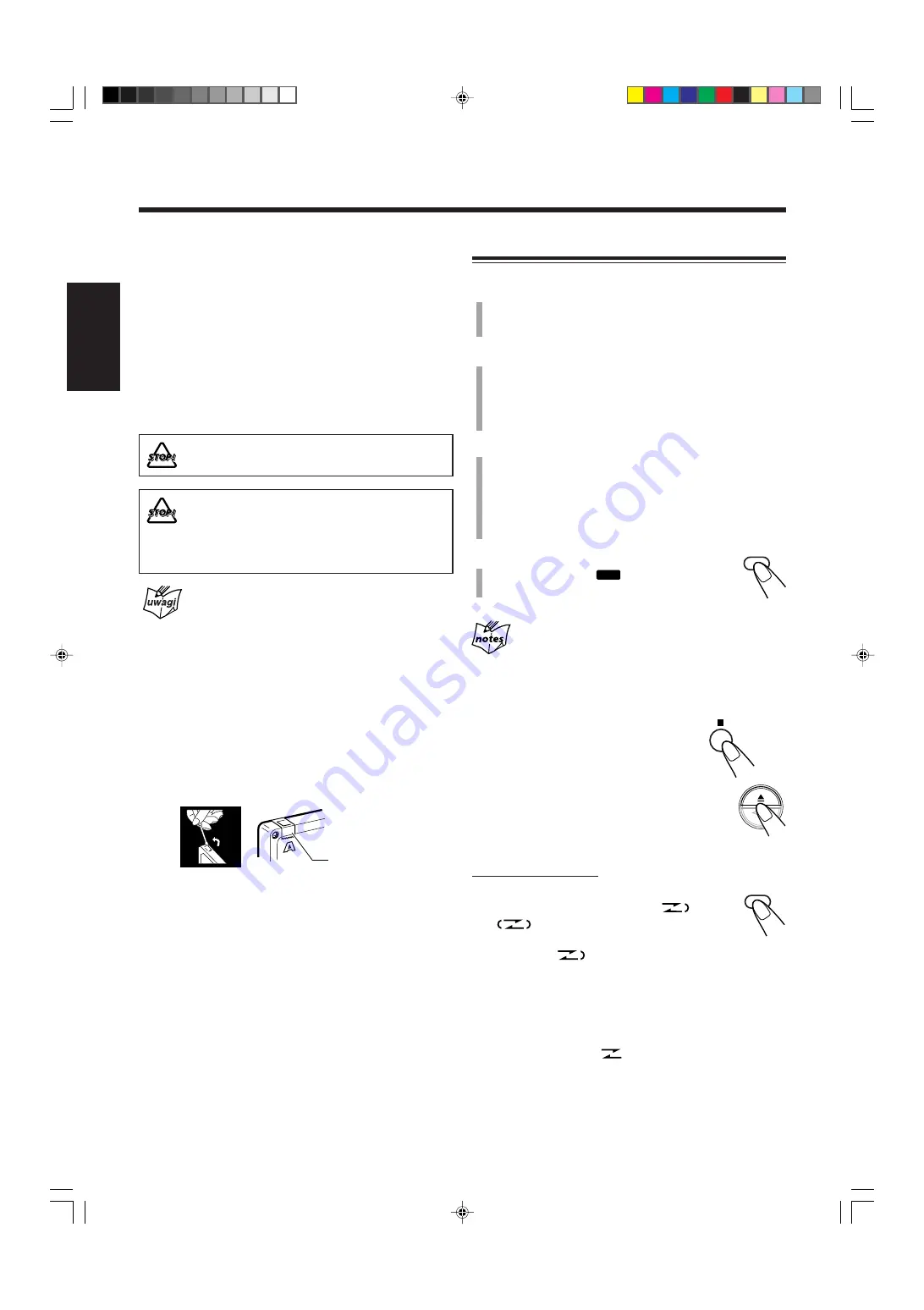 JVC UX-B70 (Czech) Přiručka K Obsluze Download Page 60