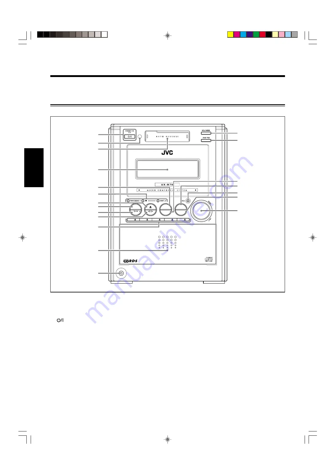 JVC UX-B70 (Czech) Přiručka K Obsluze Download Page 72