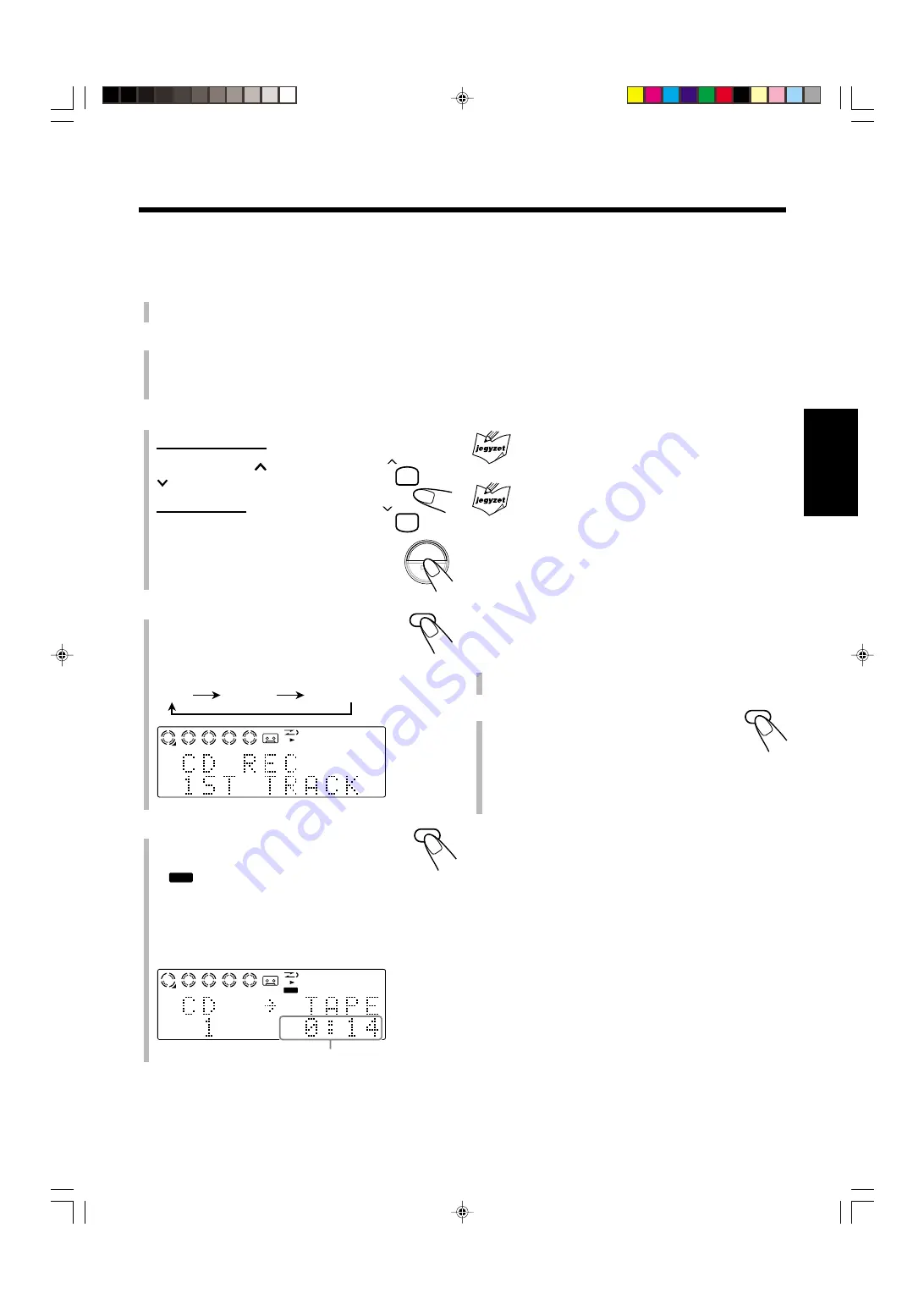 JVC UX-B70 (Czech) Přiručka K Obsluze Download Page 95