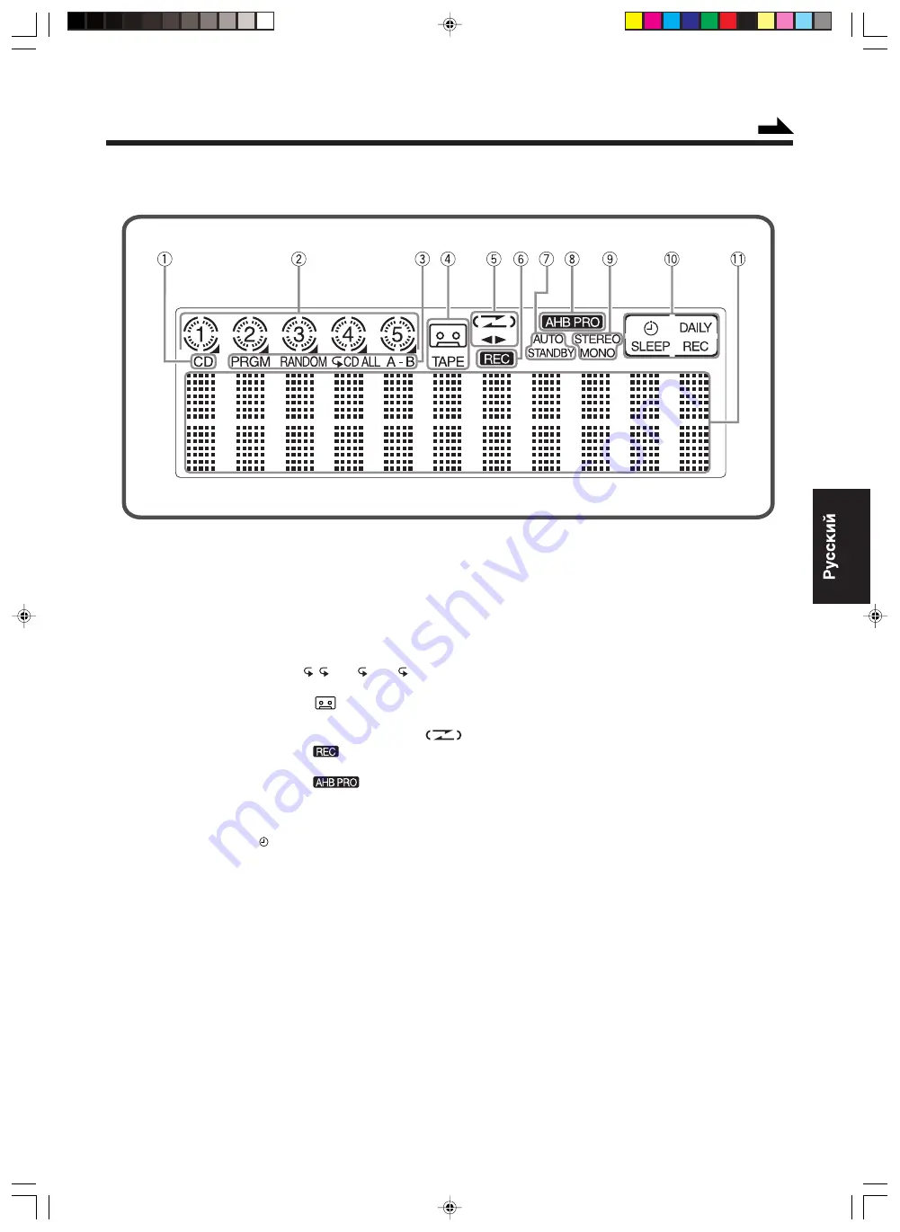 JVC UX-B70 (Czech) Přiručka K Obsluze Download Page 105