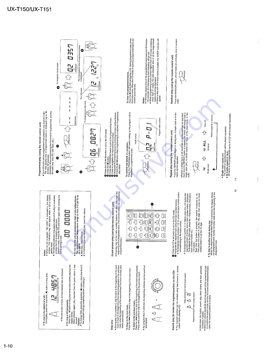 JVC UX-T150 Service Manual Download Page 10