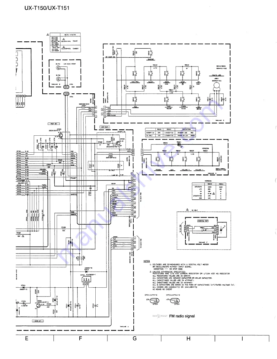 JVC UX-T150 Service Manual Download Page 43