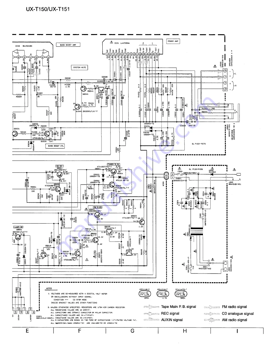 JVC UX-T150 Service Manual Download Page 47