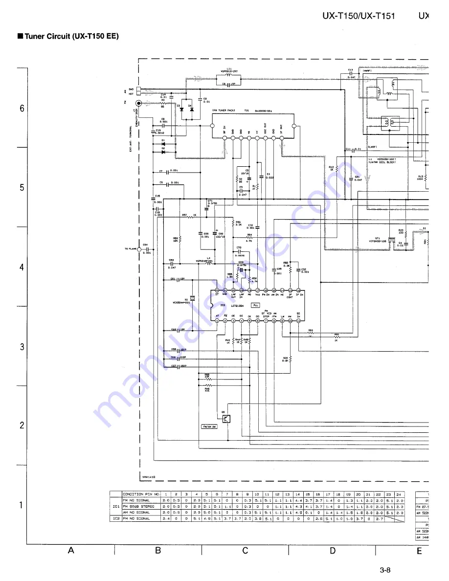 JVC UX-T150 Service Manual Download Page 54