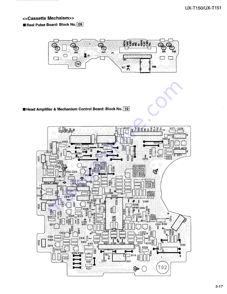 JVC UX-T150 Service Manual Download Page 73