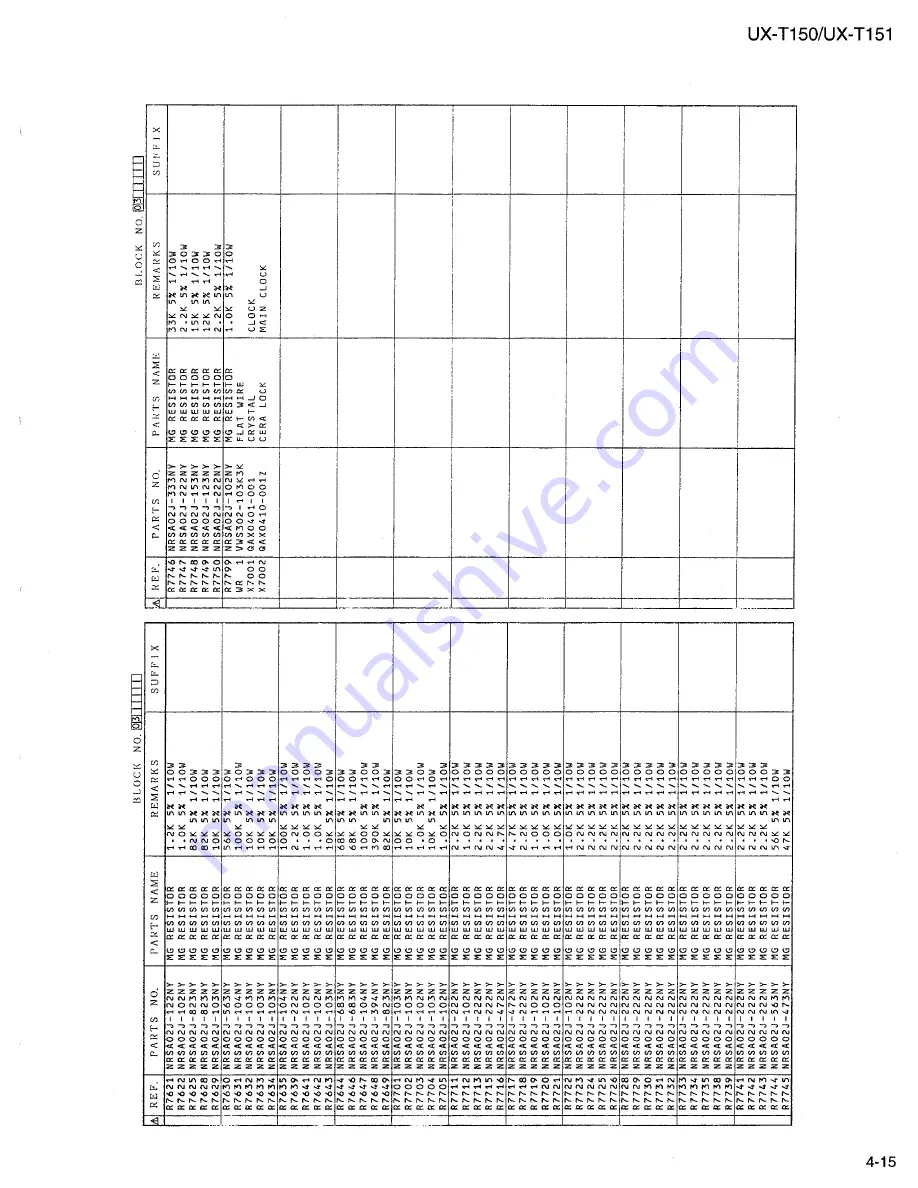 JVC UX-T150 Service Manual Download Page 93