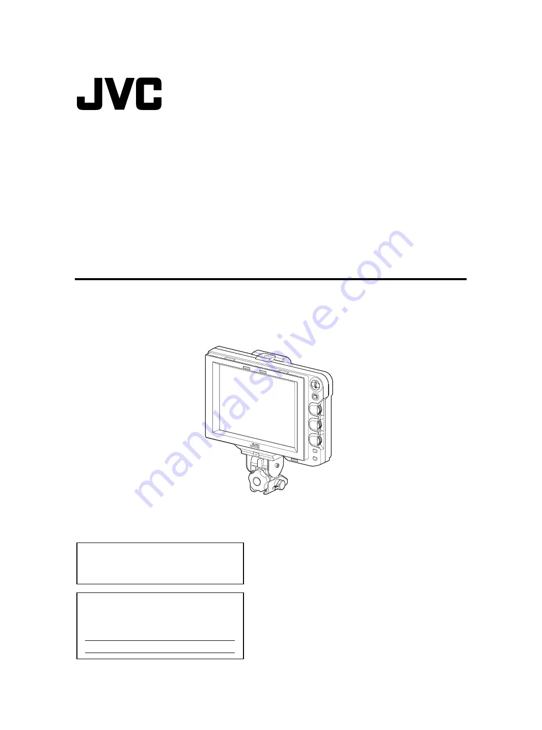 JVC VF-HP790G Скачать руководство пользователя страница 1