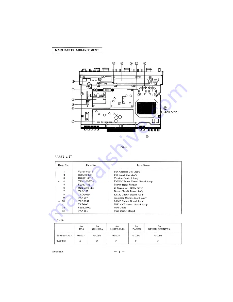 JVC VR-5535X Service Manual Download Page 4