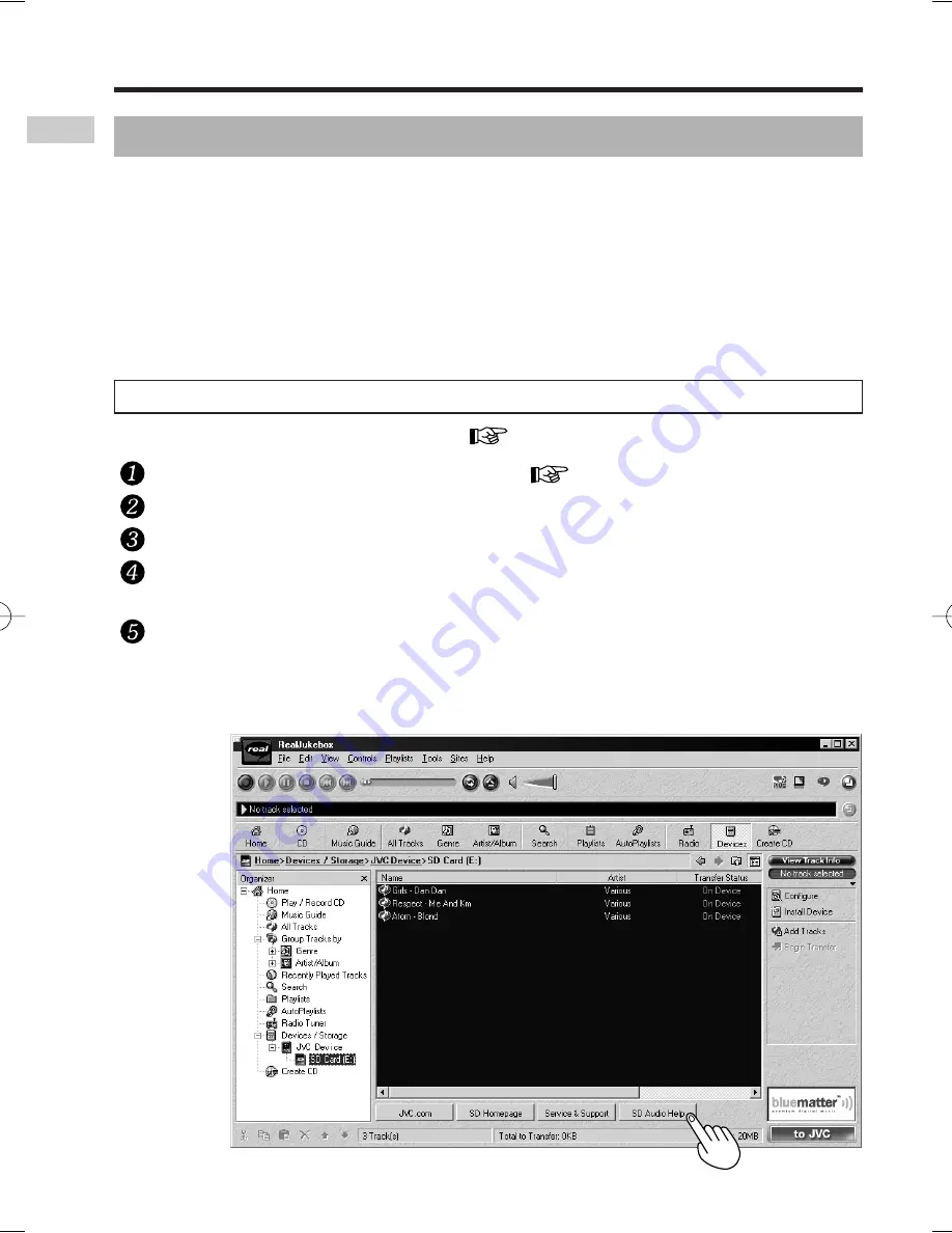 JVC XA-SD1 Instructions Manual Download Page 20