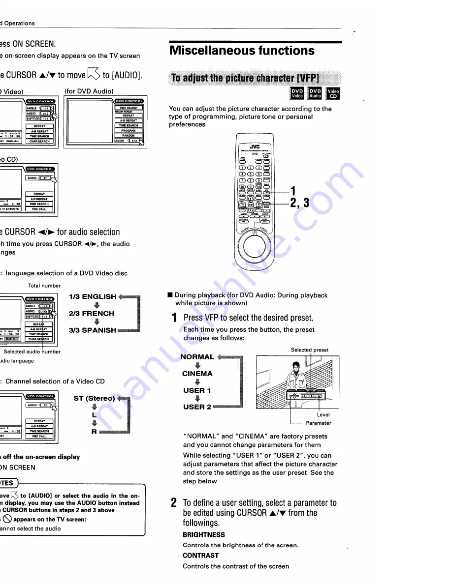 JVC XV-D721BK Скачать руководство пользователя страница 38