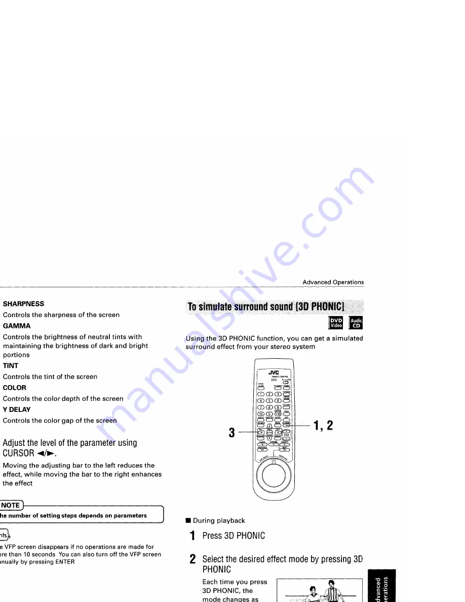 JVC XV-D721BK Instructions Manual Download Page 39