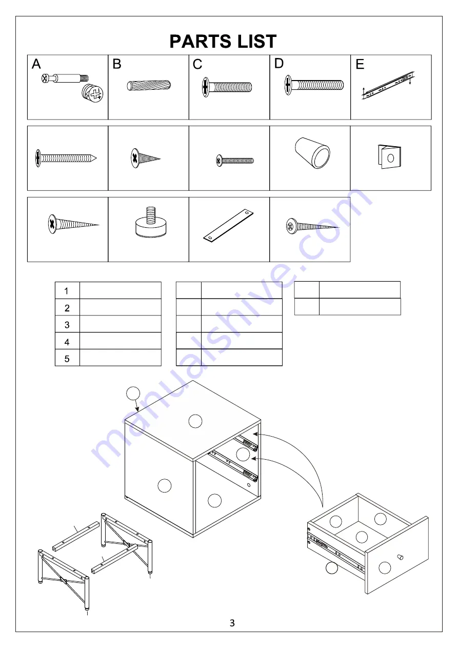 JWA Aosta 75132 Assembly Instruction Manual Download Page 3