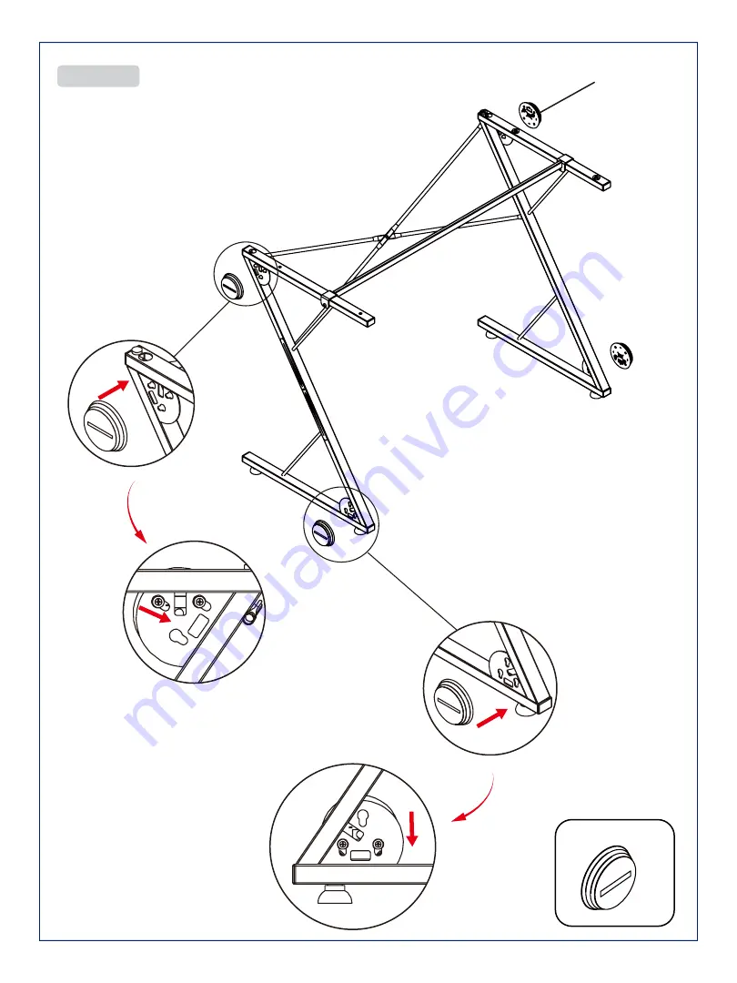 JWA KYTHIRA BLACK TOURNAMENT ELITE GAMING TABLE 70621 Assembly Instruction Manual Download Page 7