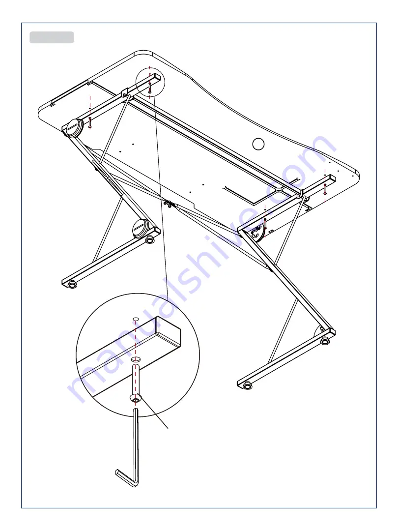 JWA KYTHIRA BLACK TOURNAMENT ELITE GAMING TABLE 70621 Assembly Instruction Manual Download Page 8