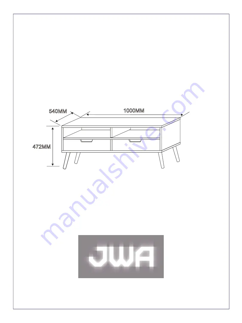 JWA OLTA 69738 Assembly Instruction Manual Download Page 1