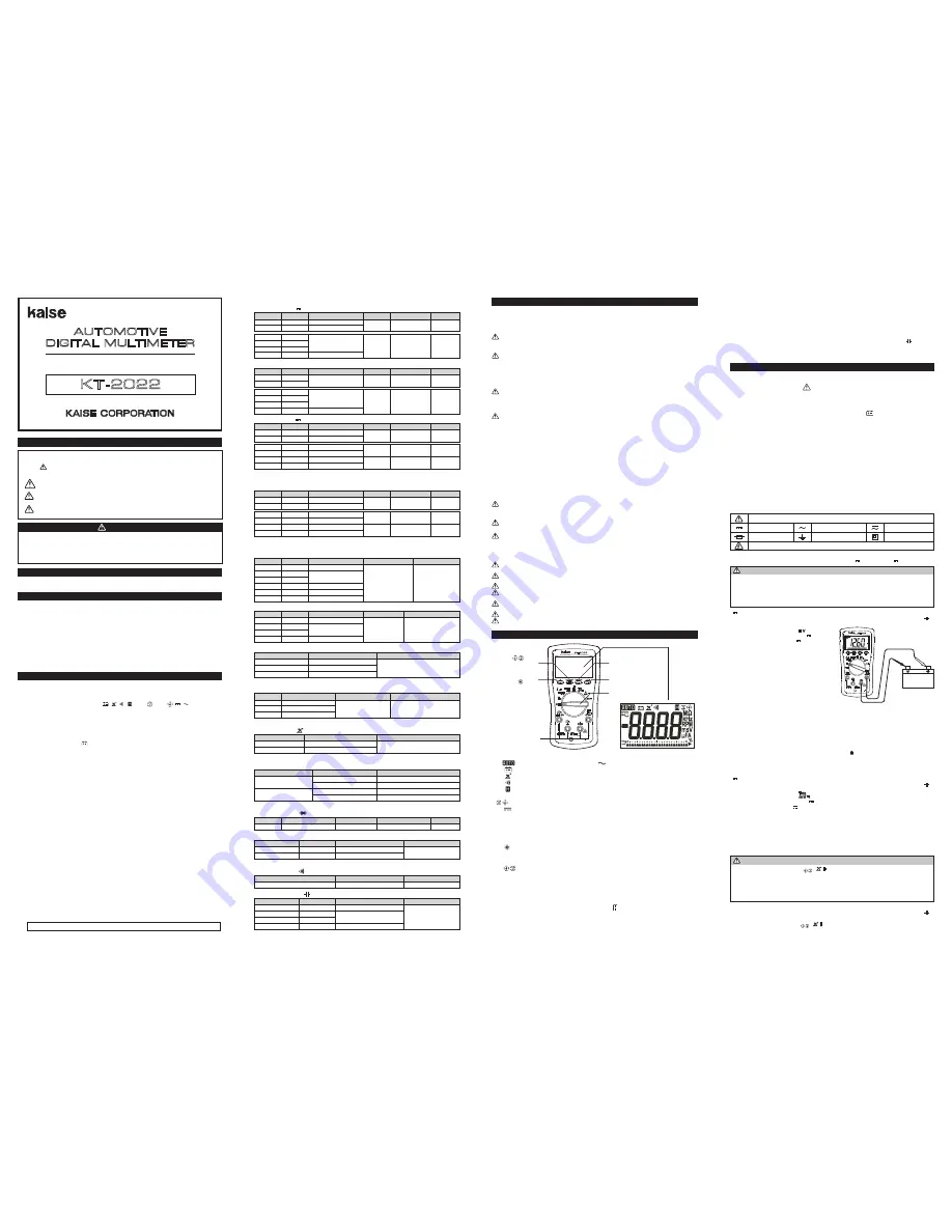 Kaise KT-2022 Instruction Manual Download Page 1