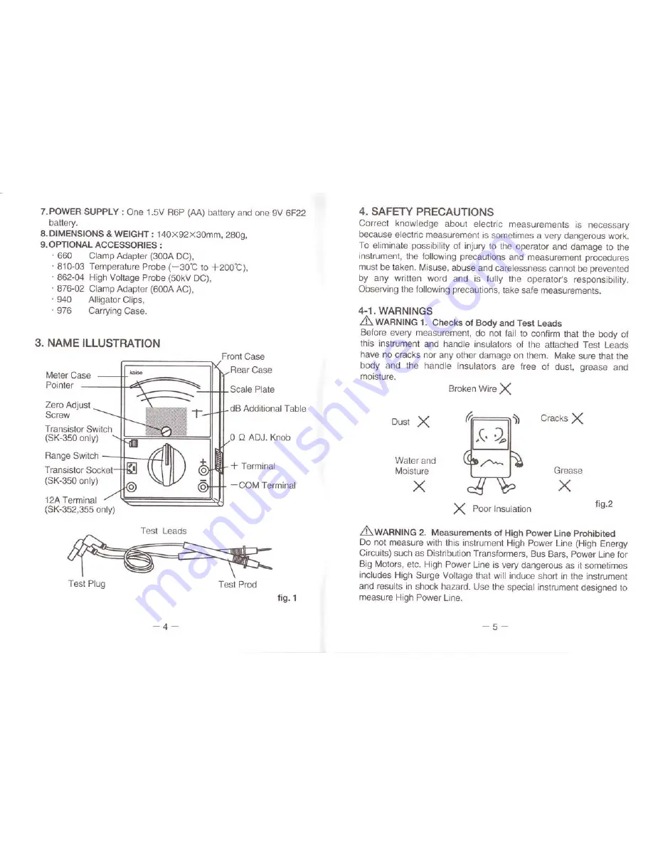 Kaise SK-350 Instruction Manual Download Page 4