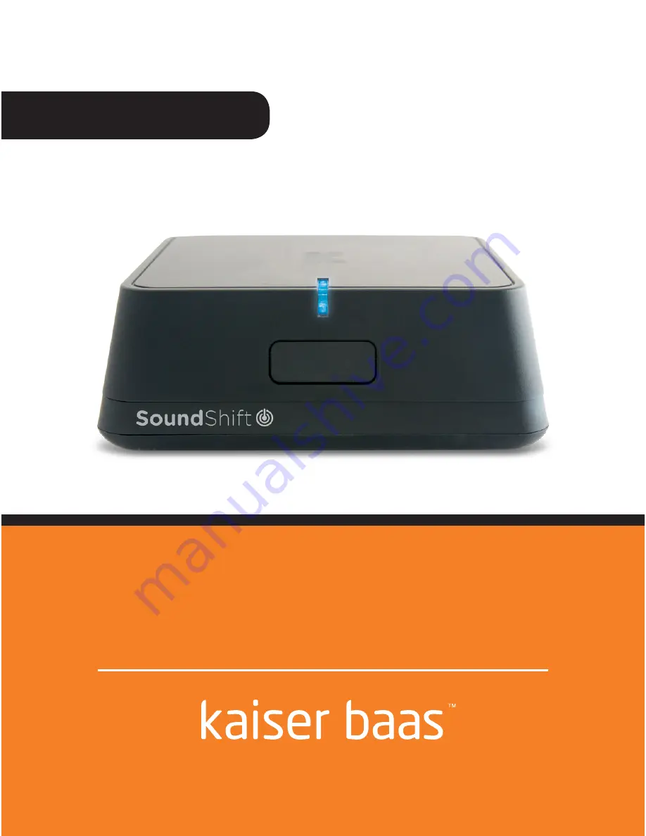 Kaiser Baas SoundShift Скачать руководство пользователя страница 1