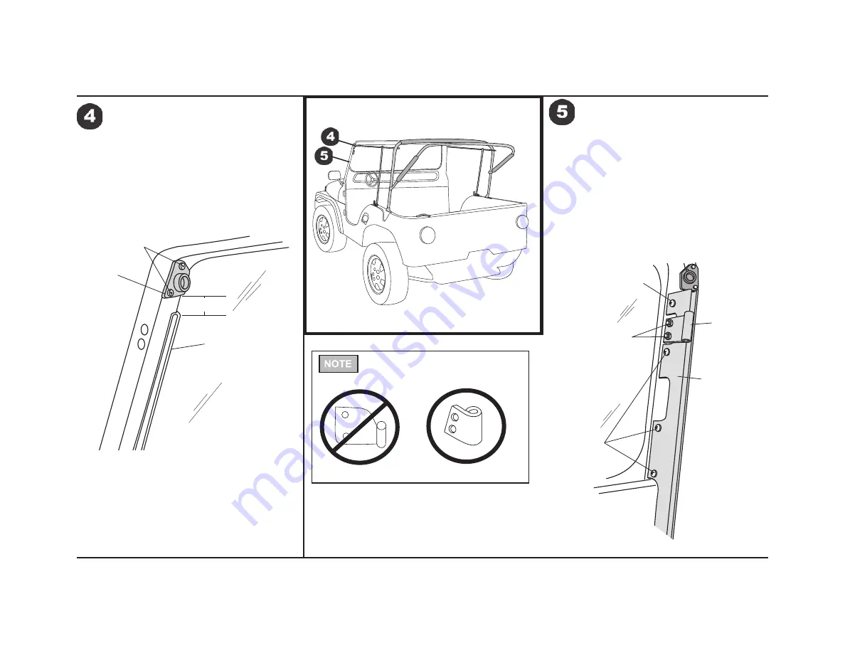 Kaiser Willys Tigertop 51405 Installation Instructions Manual Download Page 5