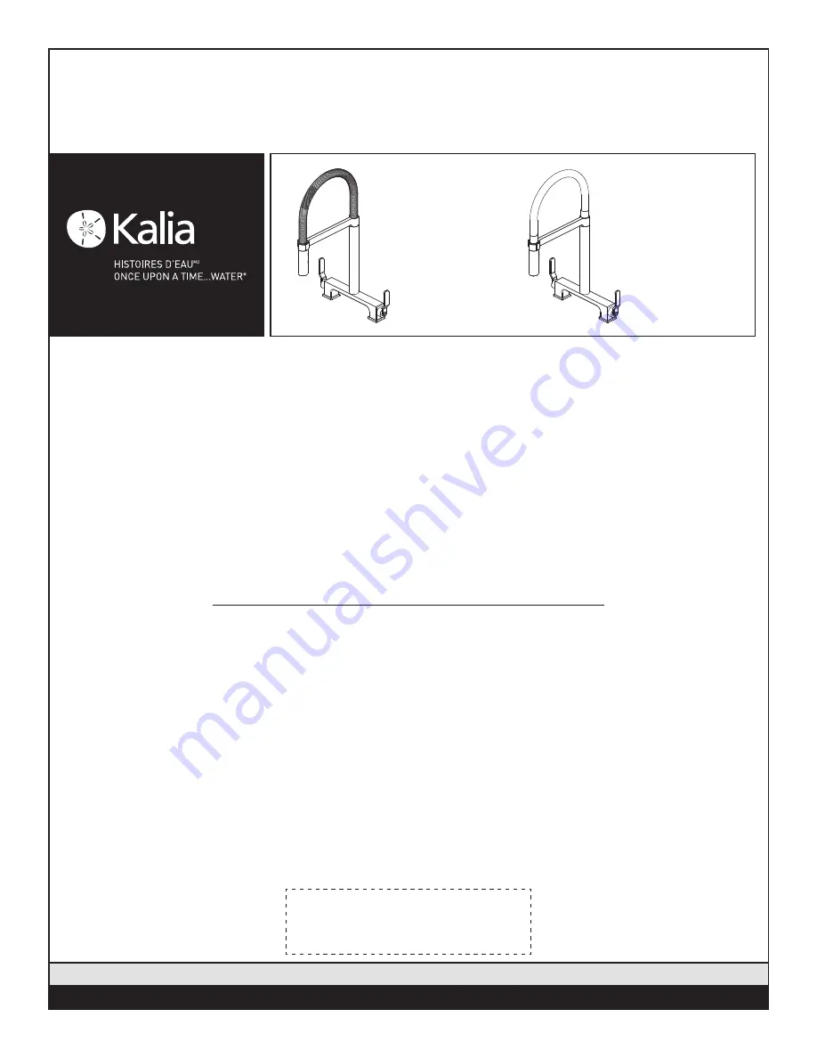 Kalia SKYRIDGE KF1712 Installation Instructions / Warranty Download Page 1