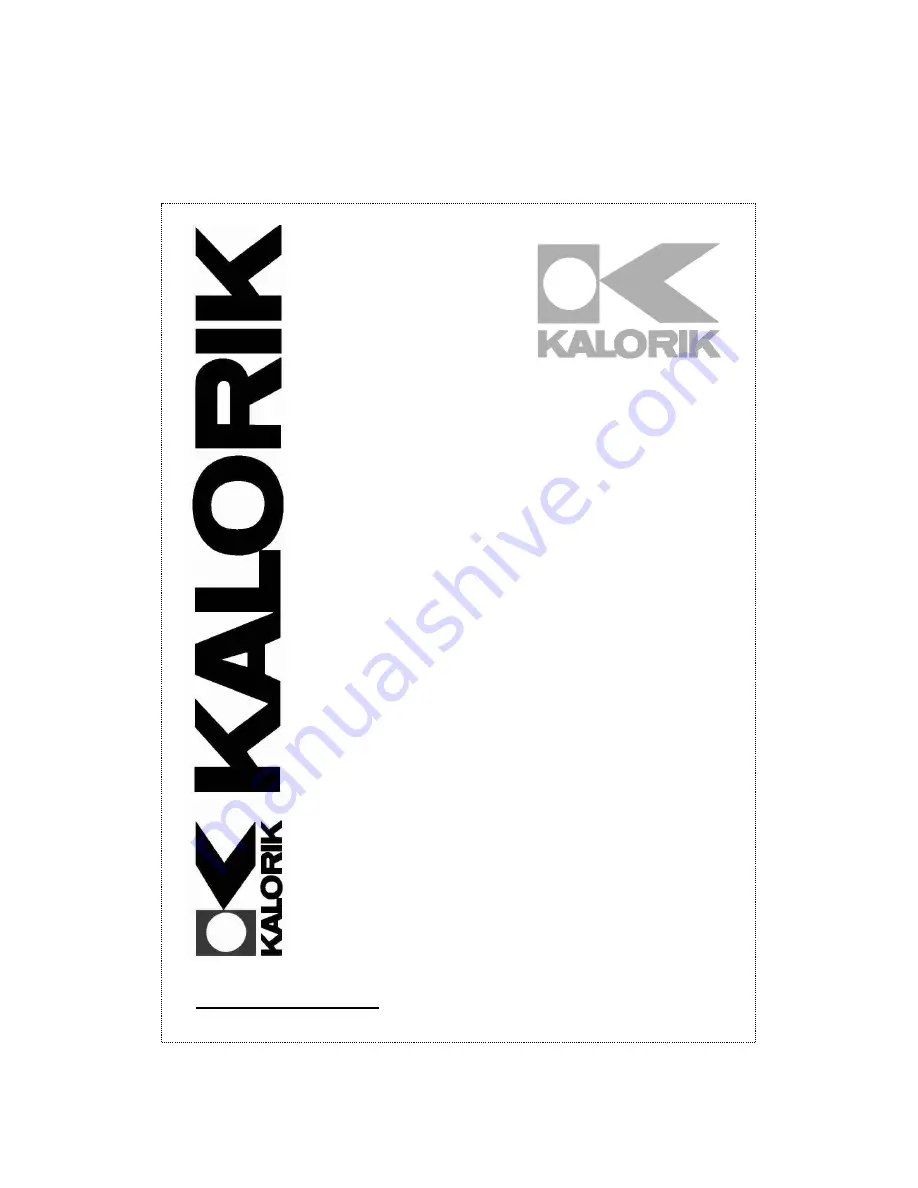 Kalorik USK OV 31513 Operating Manual Download Page 1