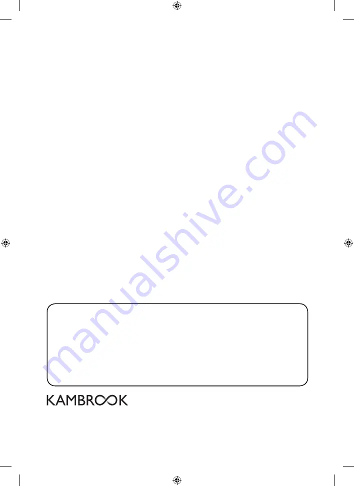 Kambrook KTA290 Instruction Booklet Download Page 12